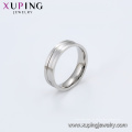 15855 Xuping Mode einfachen Titan Schmuck schlichter Design-Fingerring mit Synthetic CZ